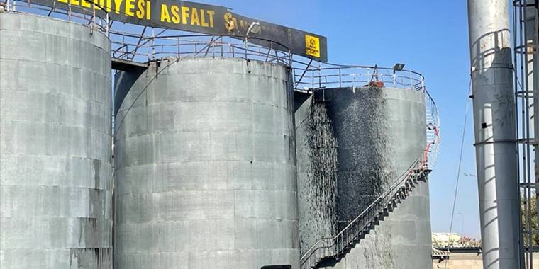 Konya'da asfalt şantiyesinde meydana gelen patlamada 2 işçi yaralandı