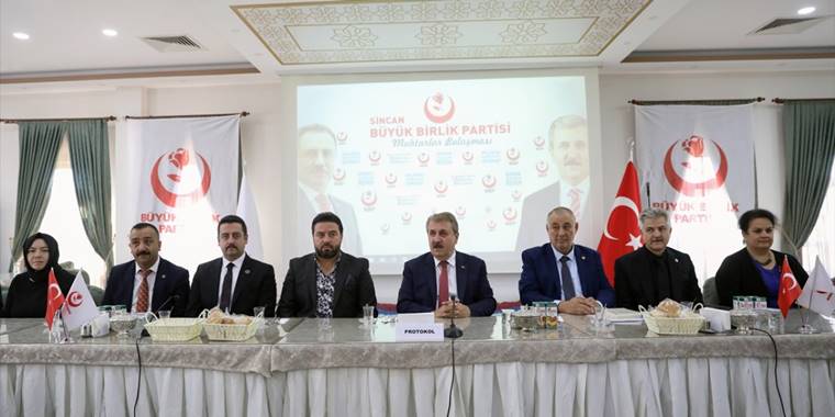 BBP Genel Başkanı Destici Sincan'da mahalle muhtarlarıyla buluştu: