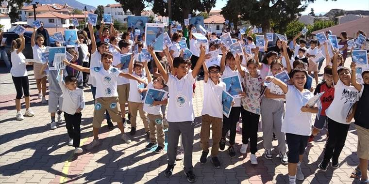 Muğla'da çocuklara Akdeniz fokunun korunması ve önemi anlatıldı