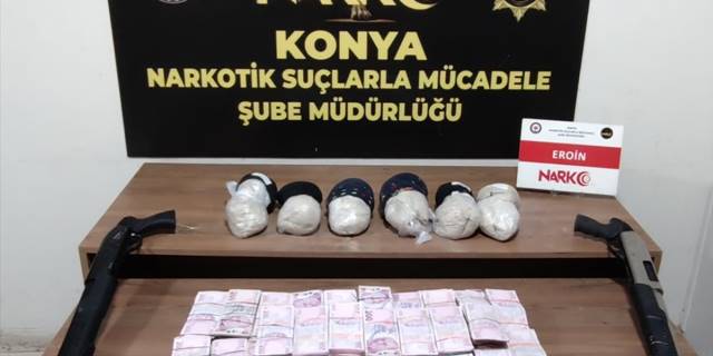 Konya'da uyuşturucu operasyonunda 2 şüpheli tutuklandı