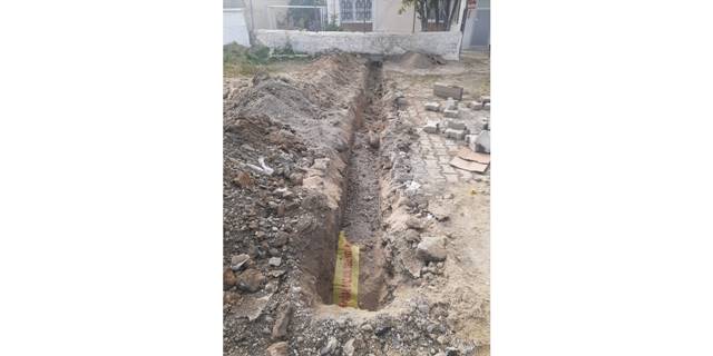 Ulaş'ta evlere doğal gaz boru hattı çekilmeye başlandı