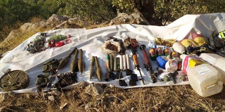 Şırnak'ta terör örgütüne ait çok miktarda mühimmat bulundu
