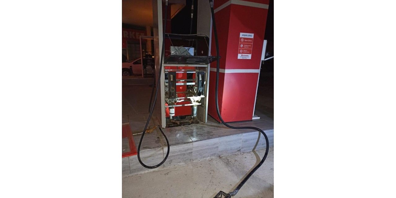 Kayseri'de akaryakıt istasyonunda kablo hırsızlığı yapan zanlı yakalandı