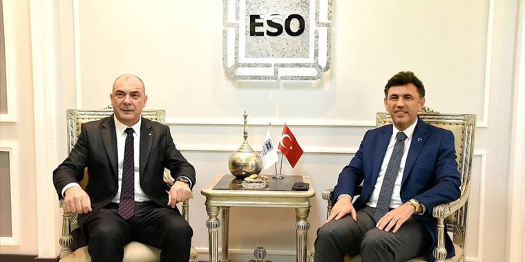 AK Parti İl Başkanı Çalışkan’dan ESO Başkanı Kesikbaş'a ziyaret