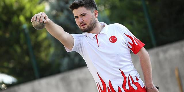 Milli bocceci Emre Mecit, "evinde" dünya şampiyonluğu hedefiyle çalışıyor