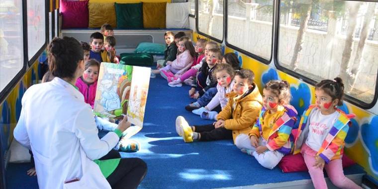 Sakarya'daki Çevre Dostu Anaokulu'nun eşyaları geri dönüşümden sağlandı