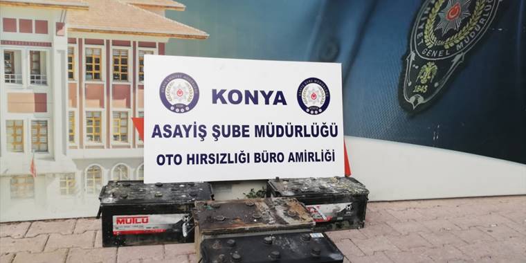 Konya'da kamyon ve kamyonet akülerinin çalınmasıyla ilgili 5 şüpheliden 2'si tutuklandı