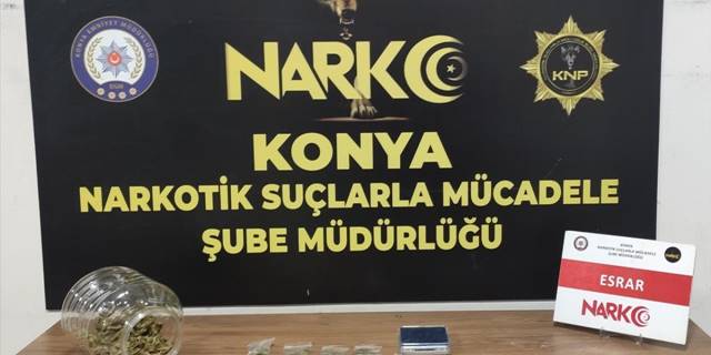 Konya'da etli ekmek fırınında uyuşturucu satan zanlı tutuklandı