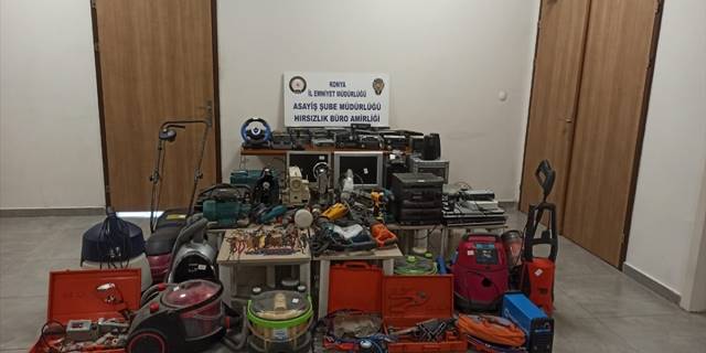 Konya'da çalıntı eşyaları satan dükkan sahibi yakalandı