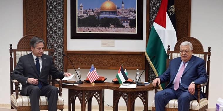 Abbas'tan, Blinken'a, "İsrail'i, Filistinlilere yönelik saldırılarına son vermeye zorlayın" talebi