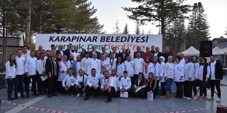 Karapınar'da yemek festivali düzenlendi