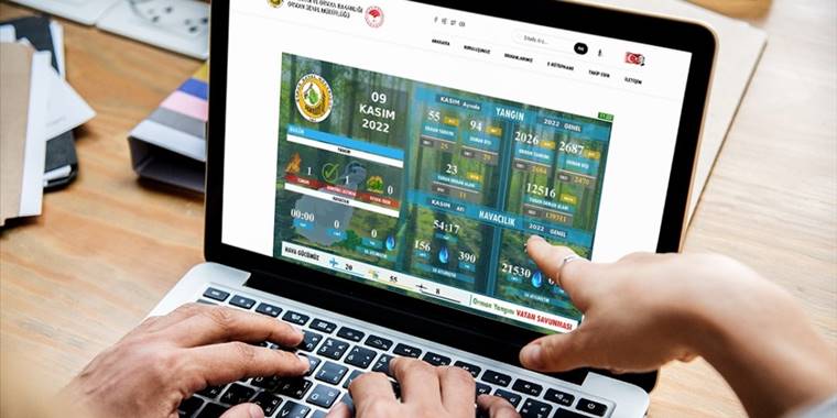 Orman yangınlarına ilişkin güncel bilgiler "Yeşil Vatan Ekranı"nda