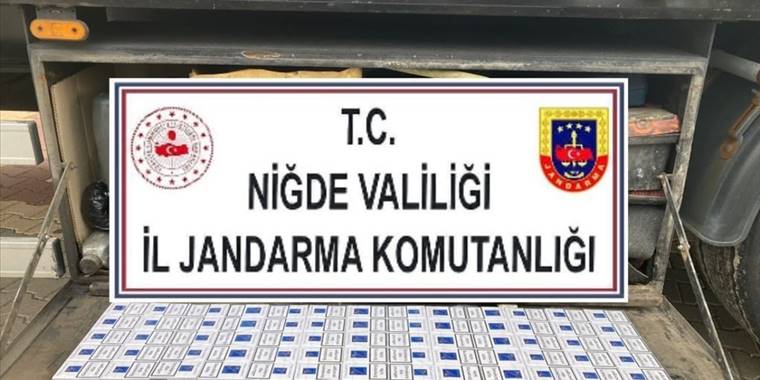 Niğde'de 479 paket kaçak sigara ele geçirildi