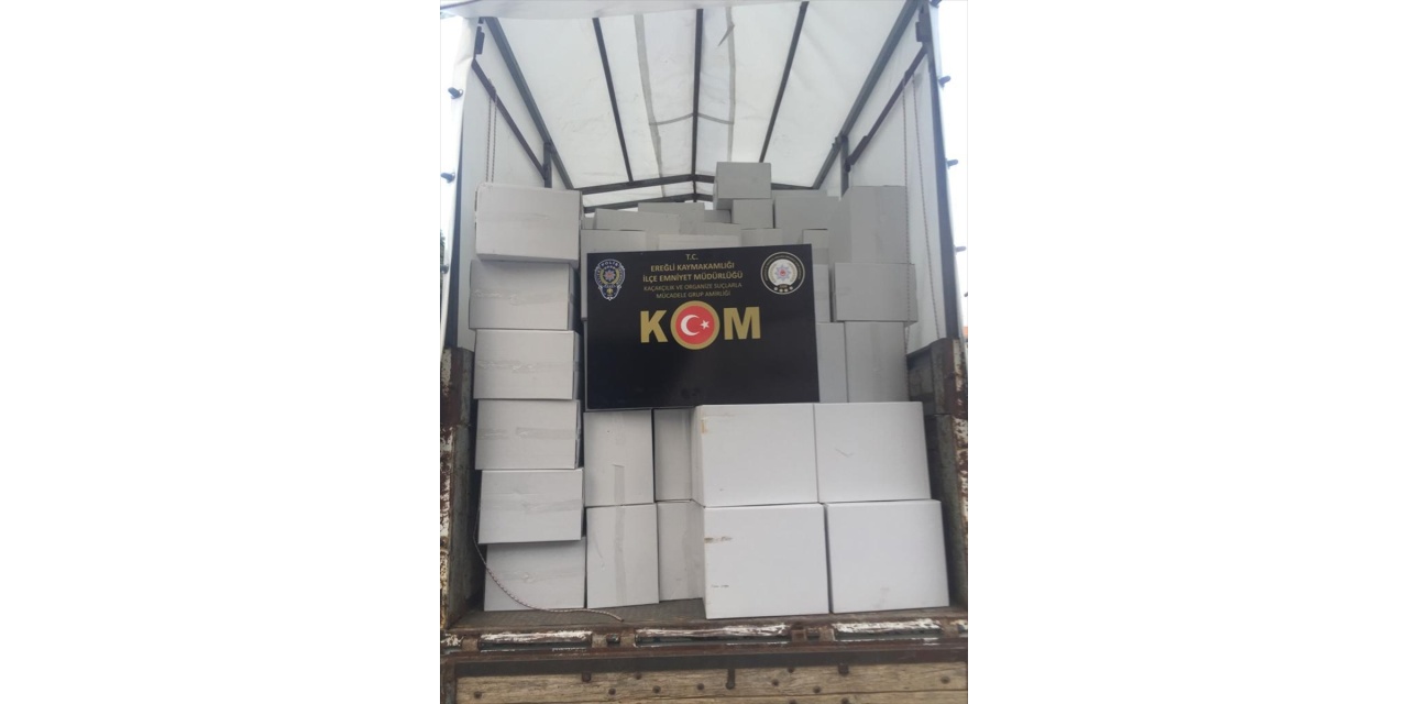 Konya'da 3 milyon makaron ele geçirildi