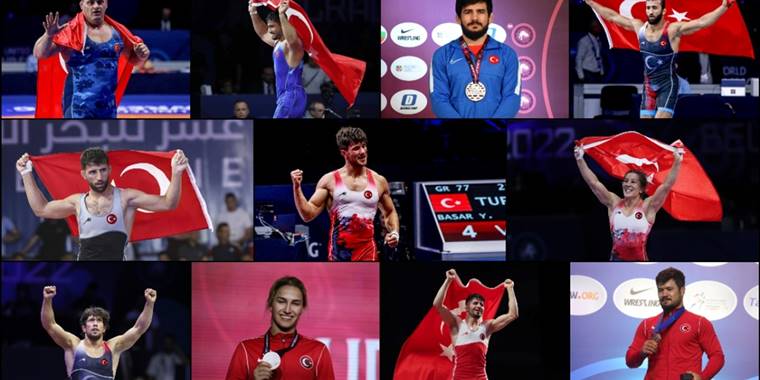 Milli güreşçilerden 11'i, 2022 dünya sıralamasında ilk 3'te yer aldı