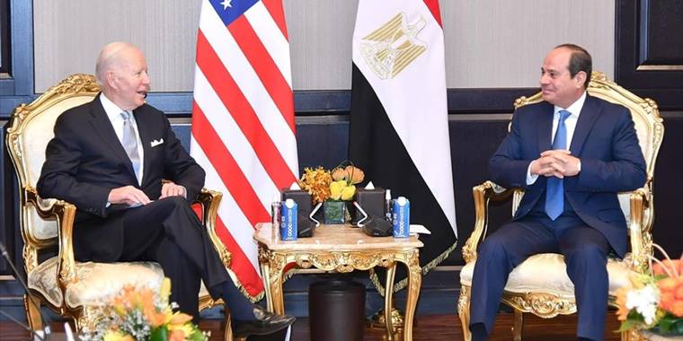 Biden ve Sisi, Filistin'de sükunetin korunmasının önemini görüştü