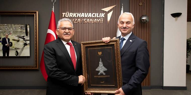 Başkan Büyükkılıç'tan TUSAŞ Genel Müdürü Kotil'e ziyaret