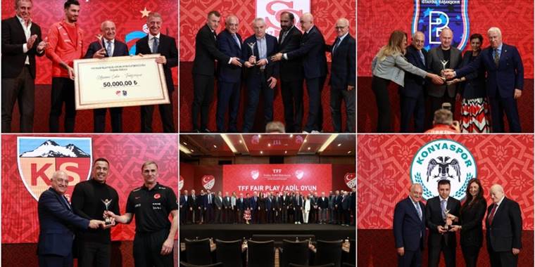 TFF Fair-Play/Adil Oyun Ödülleri sahiplerini buldu