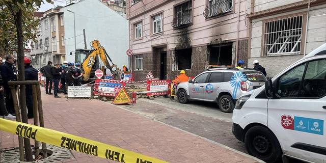 İstanbul'da doğal gaz patlamasında büyük çapta hasar gören ev görüntülendi