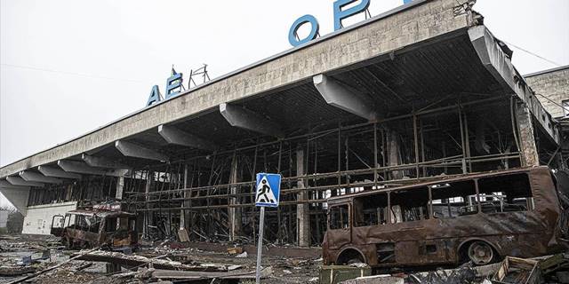 Herson Uluslararası Havalimanı "askeri araç mezarlığına" döndü