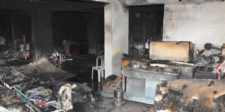 Yozgat’ta apartmanda çıkan yangında 26 kişi dumandan etkilendi