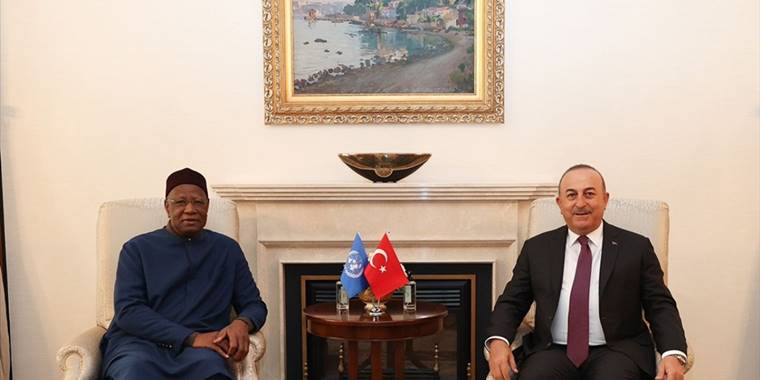 Dışişleri Bakanı Çavuşoğlu, BM Libya Özel Temsilcisi Bathily'i kabul etti