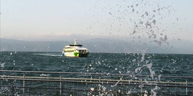 İstanbul'da deniz ulaşımına lodos engeli