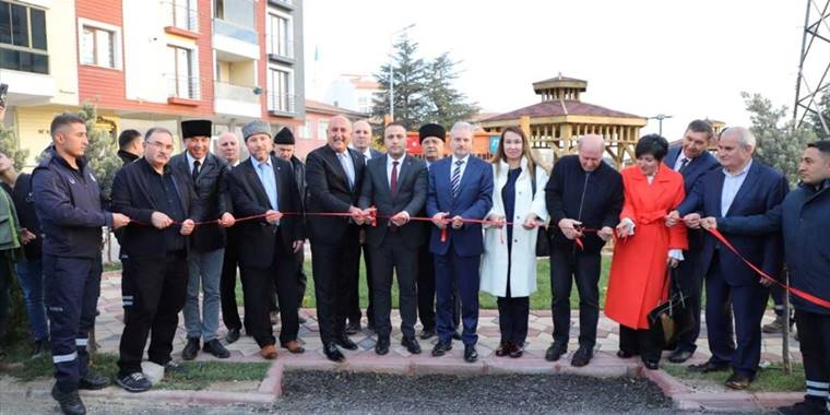 Yahşihan'da Mustafa Abdülcemil Kırımoğlu Parkı açıldı