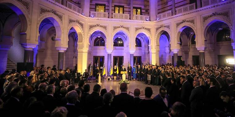Bosna Hersek'in devlet olma yolunda temellerinin atıldığı 'Devlet Günü' resepsiyonla kutlandı