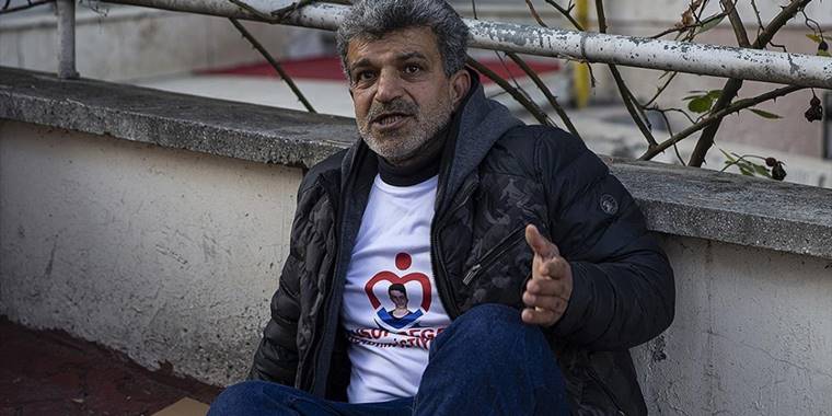 Çocuğu dağa kaçırılan baba, HDP Genel Merkezi önünde oturma eylemi başlattı