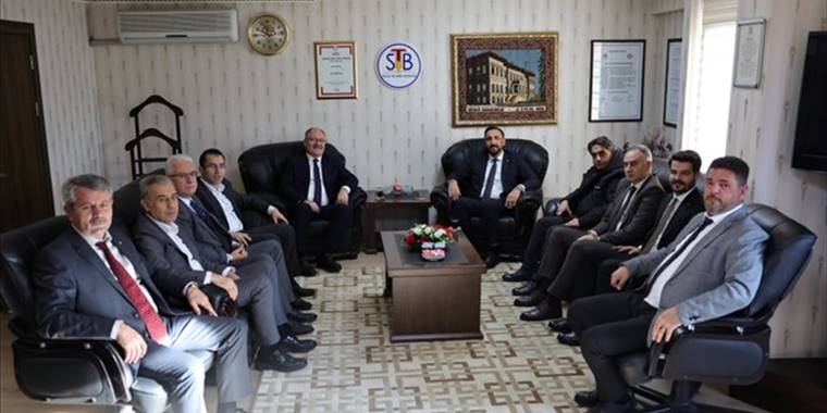 Sivas Belediye Başkanı Bilgin, Ticaret Borsası Başkanı Karakaya'yı ziyaret etti