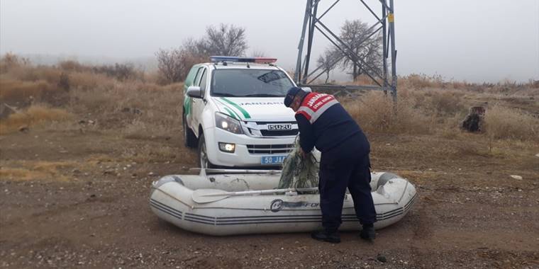 Nevşehir'de usulsüz balık avlayan kişi suçüstü yakalandı