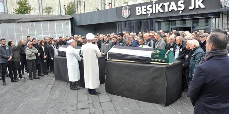 Beşiktaş Kulübünde Erdem Şatıroğlu ile Haluk Mete son yolculuklarına uğurlandı