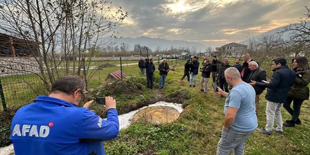 Düzce'de "yanan su"ya inceleme