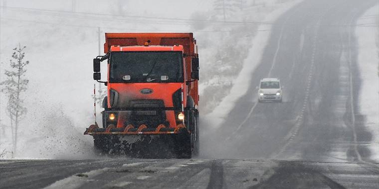 Ardahan ve Kars'ta kar yağışı etkili oluyor