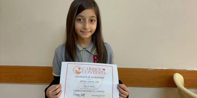 Ispartalı öğrenci, uluslararası matematik yarışmasında birinci oldu