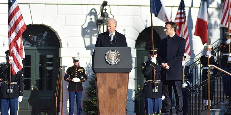 Biden ve Macron'dan Ukrayna dahil birçok konuda işbirliği mesajı