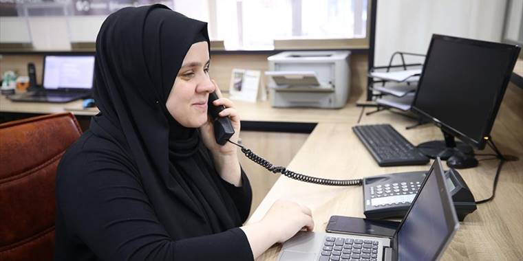 Belediyenin santrali, görme engelli Şevval'e emanet