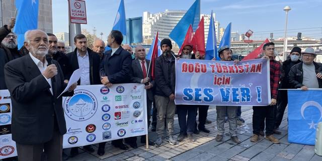 Kayseri'de sivil toplum kuruluşlarından Çin'e tepki