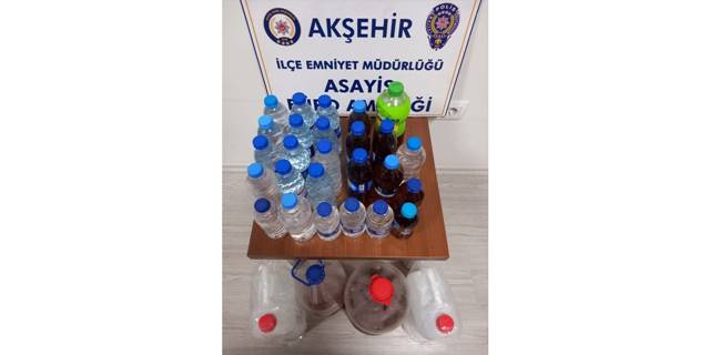 Konya'da sahte içki sattığı öne sürülen şüpheli tutuklandı