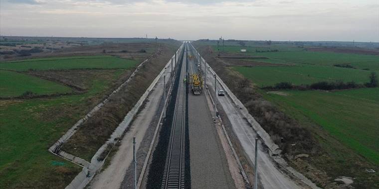 Edirne'yi İstanbul'a hızlı trenle bağlayacak projenin ilk etabı 2024'te tamamlanacak