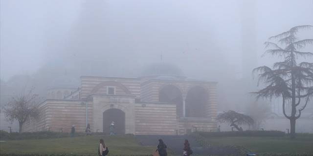 Edirne'de yoğun sis etkili oluyor