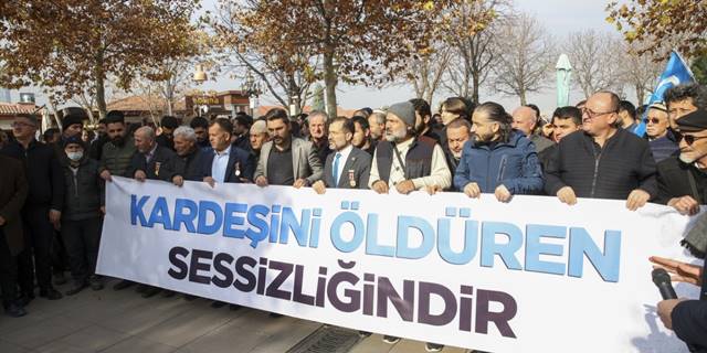 Başkentteki sivil toplum kuruluşlarından Sincan Uygur Özerk Bölgesi'ne destek