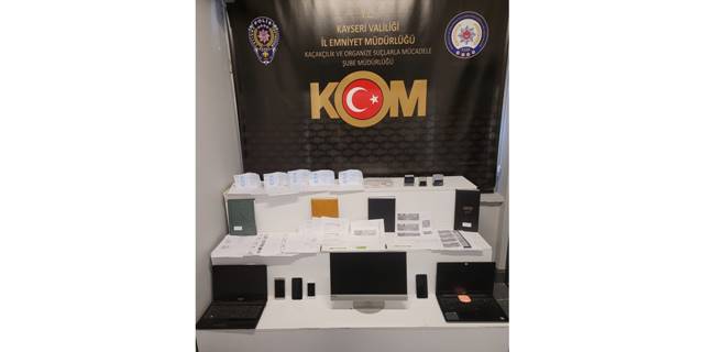 Kayseri merkezli dolandırıcılık operasyonunda 4 şüpheli yakalandı