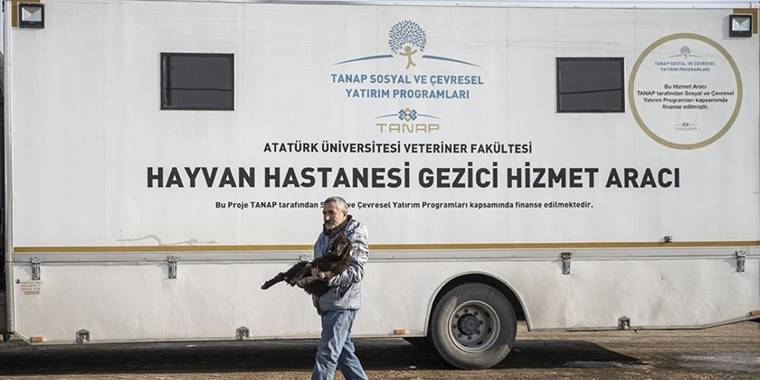 Besicinin ayağına götürülen hizmetle veterinerlik öğrencileri de tecrübe kazanıyor