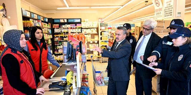 Seydişehir'de marketlerde denetim yapıldı