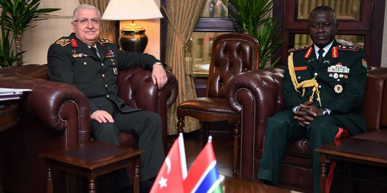 Genelkurmay Başkanı Orgeneral Güler, Gambiyalı mevkidaşı Korgeneral Drammeh ile görüştü