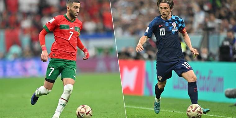 Hırvatistan ile Fas, Dünya Kupası'nda üçüncülük için yarın karşı karşıya gelecek