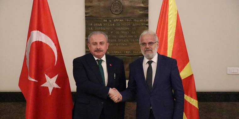 TBMM Başkanı Şentop, Kuzey Makedonyalı mevkidaşı Caferi ile görüştü