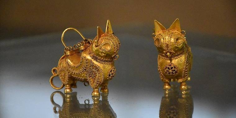 Orta Çağ'dan kalma altın "vaşak küpeler" 2023'te görücüye çıkıyor